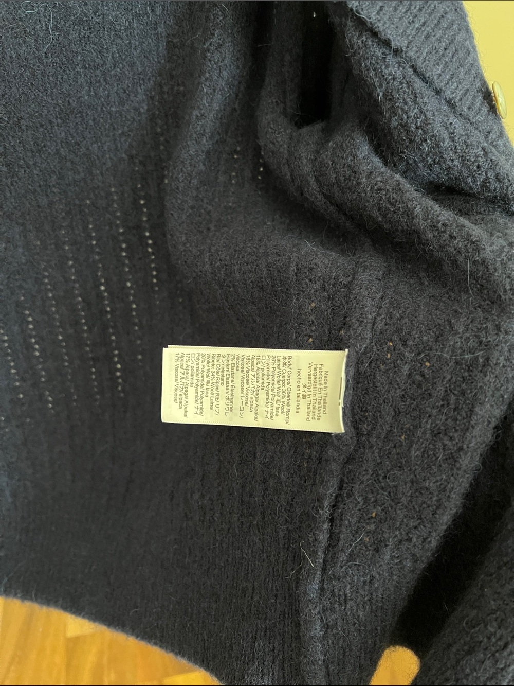 Madewell Navy Cloudsoft Cardigan - Picture 3 of 5
